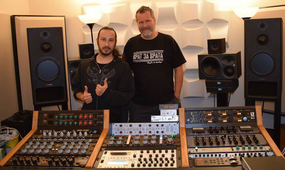 Maor Appelbaum with Billy Gould of Faith No More